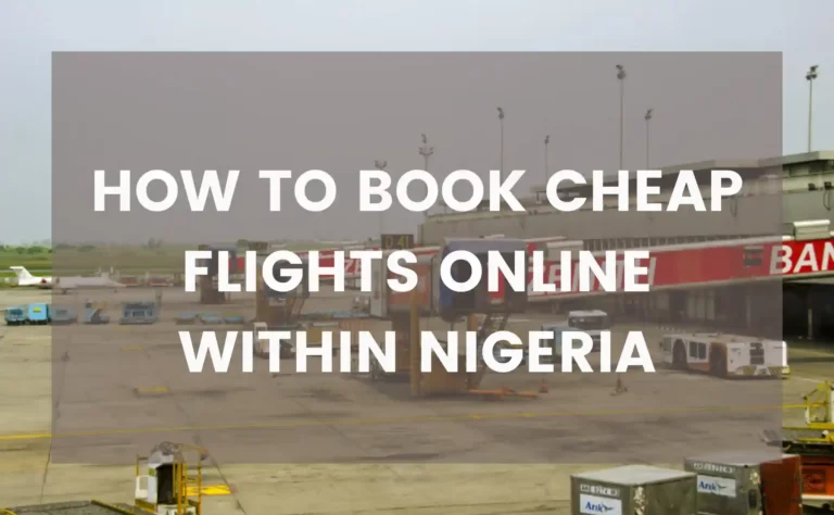 Book cheap flights within Nigeria