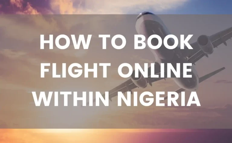 How to book flight online within Nigeria