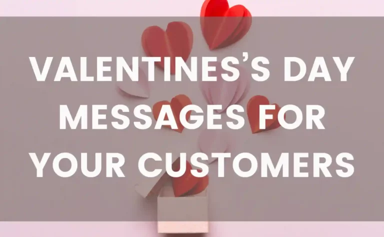 Valentine's day messages for your customers